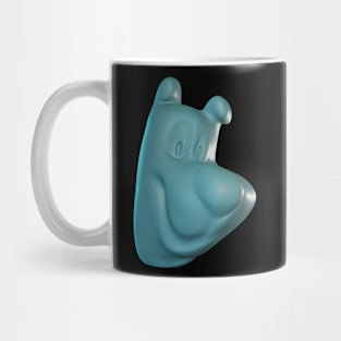 opaque blue gummy Mug